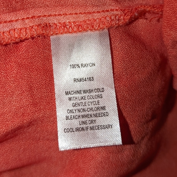 🌞 3/$15 - NWT Andrew Marc New York Boho Ruffled Peasant Blouse, Women's Size M - Picture 3 of 5